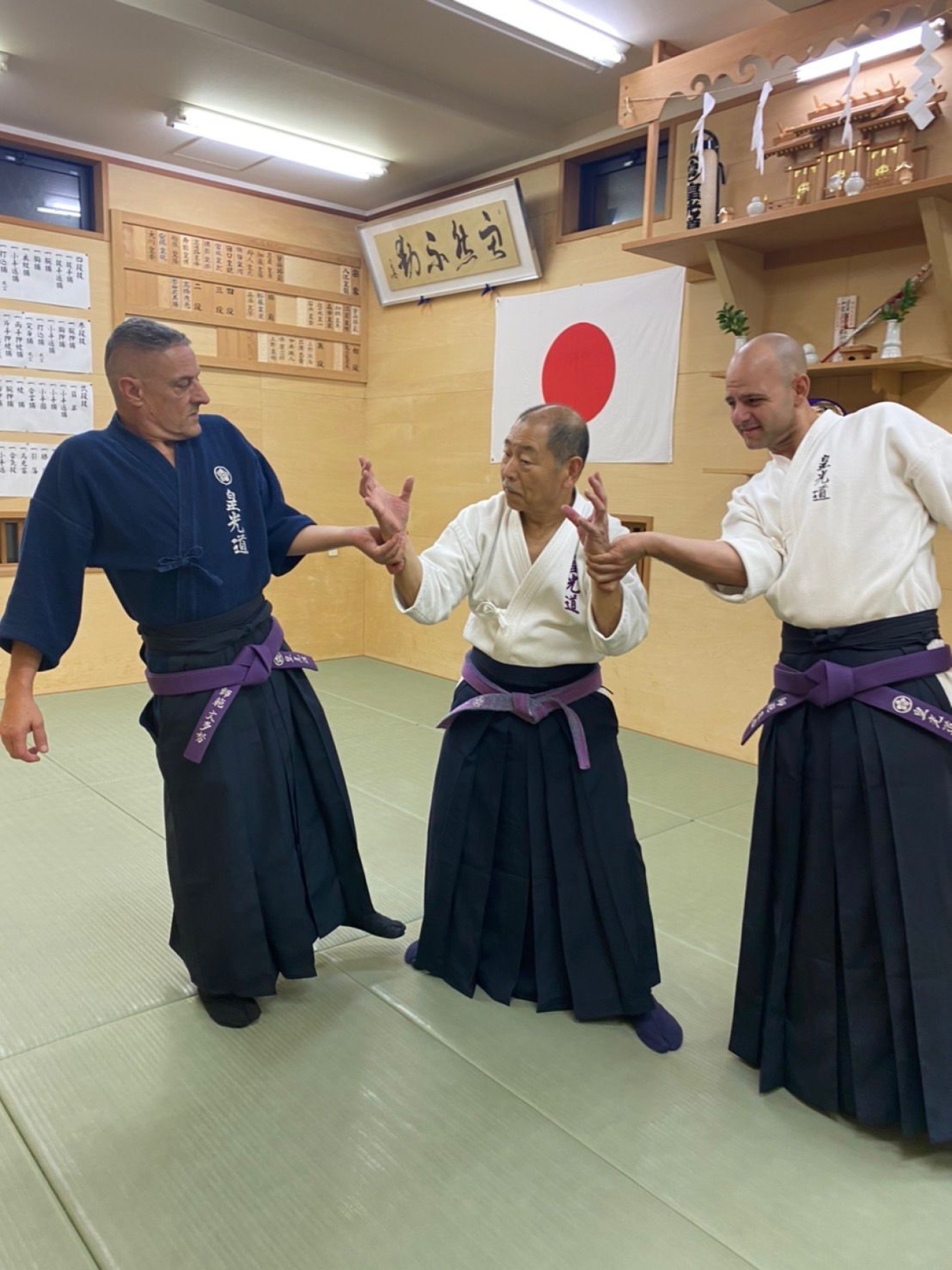 Séjour de Xavier et Oscar au Ombu dojo au Japon 23.10.23