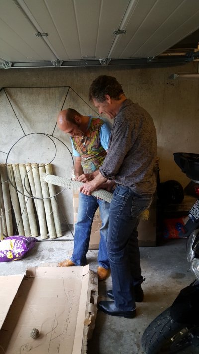 Préparation des nattes pour le stage de coupe avec Sensei IKUBO 8.6.2016